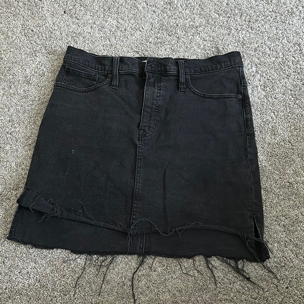 Black Denim skirt